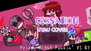 Friday Night Funkin Vs QT  Cessation UTAU Cover [upl. by Anairt]