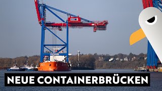 Verholung der neuen Containerbrücken zum CTB Waltershof [upl. by Gnuhc787]