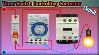 Timer Switch with a Contactor Circuit [upl. by Ynnep]