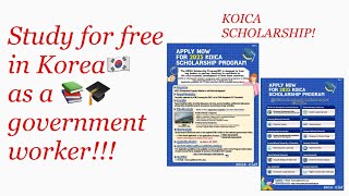 Fully sponsored KOICA scholarship to study in South Korea as a graduate student [upl. by Atikkin]