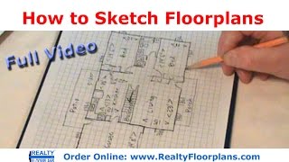 Realty Floorplans How to Rough Sketch a Floor Plan Full Version [upl. by Rostand22]