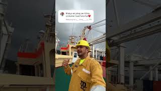 Is ship pr 20k container load hota h🛳️🗿💀shortvideo ship explore [upl. by Natye]