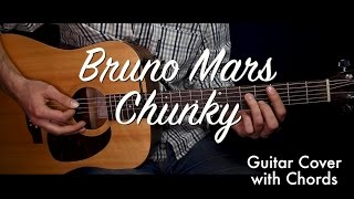 Bruno Mars  Chunky guitar coverguitar lessontutorial w Chords playalong [upl. by Ecienaj]