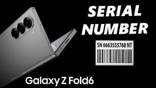 How To Find Serial Number On Samsung Galaxy Z Fold 6 [upl. by Acirej454]