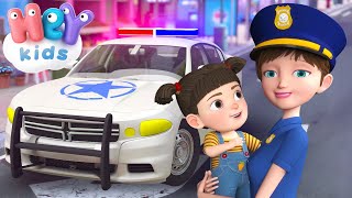 Masina de politie pentru copii 🚔 Cantece si desene animate 🚓 HeyKids [upl. by Assirrec]