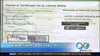 Agosto 20 de 2014 Ejército abre página web para trámites de la libreta militar [upl. by Arahat]