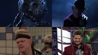 Drex amp Rick Twitler vs Jason amp Freddy Krueger [upl. by Latsirk]