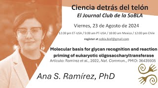 Science behind the scenes  SoBLA Journal Club  Ana S Ramirez 23 08 24 [upl. by Hurty]