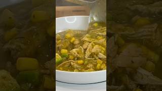 Delicious Green Chicken Chili shorts [upl. by Alleacim]