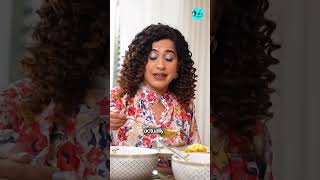 Kamiya Jani Tries Chicken Curry With Idli  Curly Tales shorts [upl. by Cocks]