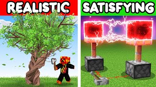 ULTRA REALISTIC vs MOST SATISFYING in Minecraft [upl. by Bittner]