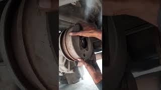 How to open a handbrake drama isuzu mechanic rashidmechanic mechanic [upl. by Thgiled]