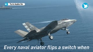 Lockheed Martin F35 Test Pilot on F35C IOC [upl. by Einattirb]