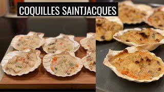 Coquilles Saint Jacques Baked Scallops The French AUTHENTIC WayThatSlayCook [upl. by Sarson252]