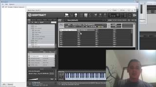 Mudando de Timbres no Kontakt Usando as Teclas Notas usando tecla de atalho [upl. by Attenol12]