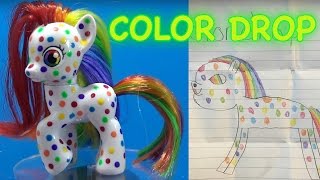 COLOR DROP RAINBOW PONY  Fan Custom Friday 19  Custom OC Pony Giveaway FCF [upl. by Ahsal]