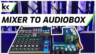 Connect Audio Mixer To PreSonus AudioBox 96 USB Audio Interface [upl. by Lirrehs788]