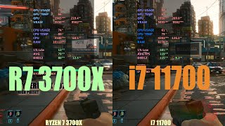 Intel i7 11700 vs AMD Ryzen 7 3700x [upl. by Dan]