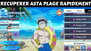 GUIDE RECUPERER ASTA PLAGE SSR LE PLUS RAPIDEMENT POSSIBLE  BLACK CLOVER MOBILE [upl. by Annatnas202]