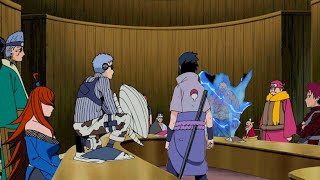 Sasuke Se Enfrenta A Los 5 Kages  Sasuke Hace Que El Cuarto Raikage Pierda Su Mano [upl. by Perretta562]