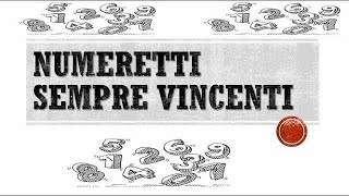 TABELLA NUMERETTI VINCENTI GIUGNO 2024 [upl. by Llennehc679]