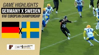 GERMANY X SWEDEN  IFAF EUROPEAN CHAMPIONSHIP 2425  Game Highlights [upl. by Helbonnah530]