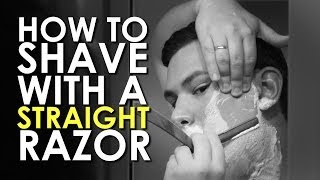 How to Shave with a Straight Razor  AoM Instructional [upl. by Annatnom755]