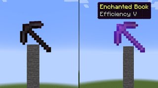 netherite pickaxe vs efficiency V wooden pickaxe in minecraft comparison [upl. by Melnick]