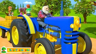 Roues sur le tracteur Comptines pour Enfants et Dessin Animé par Little Treehouse en Française [upl. by Nnylf]