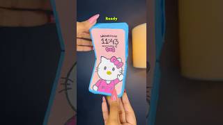 DIY Paper Phone 😱 crafteraditi diy handmade papercraft shorts paperphone CrafterAditi [upl. by Ailev]