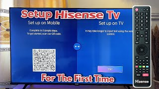 Hisense Vidaa Smart TV How to Setup For The First Time [upl. by Ycam]