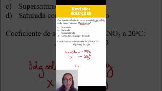 18 FísicoQuímica 3 Insaturada saturada supersaturada saturada com corpo de fundo enemdicas [upl. by Zeuqcaj]