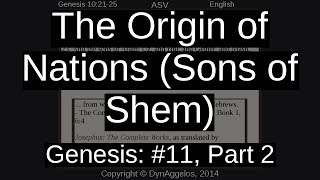 The Origin of Nations Sons of Shem [upl. by Eseer]