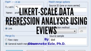 EViews LIKERTSCALE Data Regression Analysis using EViews [upl. by Llewop]