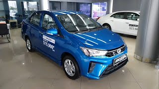 Perodua Bezza 10 G 4AT blue facelift walkaround exterior and interior Brunei [upl. by Cibis510]