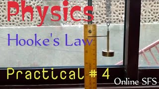 Hooke’s law  Relation between Load and extension  Physics Practical 4  for class 9  Online SFS [upl. by Eiramlehcar723]