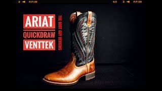 Ariat Quickdraw Venttek  The Boot Guy Reviews [upl. by Lesslie721]