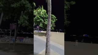 Pattaya Beach Road after dark 112024 [upl. by Kassey463]