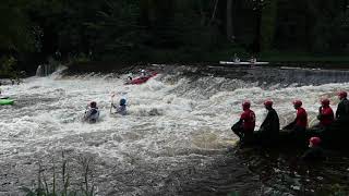 Liffey Descent 2021 Straffan weir T2 Class [upl. by Sateia]