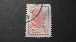 Postage stamp Türkiye Cumhuriyeti A government figure 1981 Price 2  12 LIRA [upl. by Angelica]