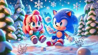 The joyful winter of Baby Sonic and Baby Amy  Sonic The Hedgehog 3 Animation [upl. by Sjoberg296]