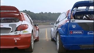 European Rallycross 2006 Qualifying Buxtehude Germany Div 1 Tommy Rustad Kenneth Hansen Lars Larsson [upl. by Atinot]