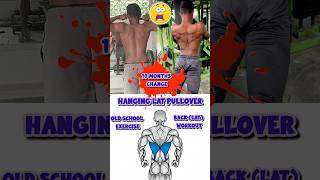 hanging lat pulloversbackworkoutslats backbodybuildingfitnessbodybuilding motivationfitness [upl. by Eissim]