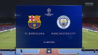 FIFA 21 modo carrera jugador UEFA Champions League FC Barcelona Vs Manchester City [upl. by Ayr]