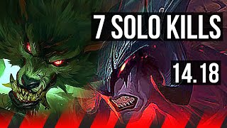 WARWICK vs AATROX TOP  7 solo kills 811 Legendary 500 games  EUW Master  1418 [upl. by Nylareg409]