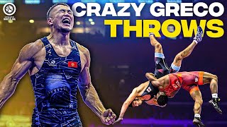 5 Minutes of Crazy GrecoRoman Wrestling Throws [upl. by Liahkim]