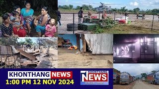 KHONTHANG NEWS  100 PM MANIPURI NEWS  12 NOV 2024 [upl. by Kurth]