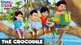 The Crocodile  मगरमच्छ  Shiva  Episode 43  Fun 4 Kids  Hindi  Super Action Best Cartoon [upl. by Naol]