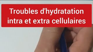 troubles dhydratation intra et extra cellulaires [upl. by Ynohtnael972]