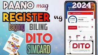 Paano mag register ng DITO simcard 2024  How to register Dito sim [upl. by Cyd]